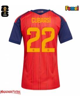 Spania Pau Cubarsi #22 Echipament de Fotbal Replică Mondial 2026 Femei Acasa Spania Pau Cubarsi #22 Echipament de Fotbal Replică Mondial 2026 Femei Acasa